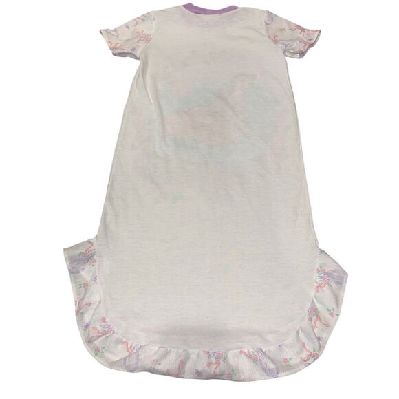 RARE Vintage 90s Disney Belle Beauty & The Beast Nightgown 4T Ruffle Hem - Picture 10 of 13